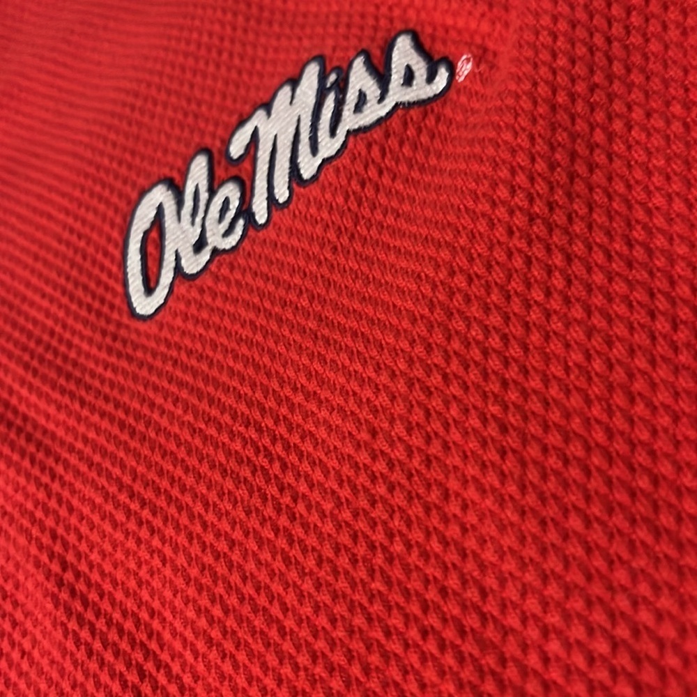 Nike Vintage Waffle Knit Ole Miss Polo Size XL - Picture 3 of 11